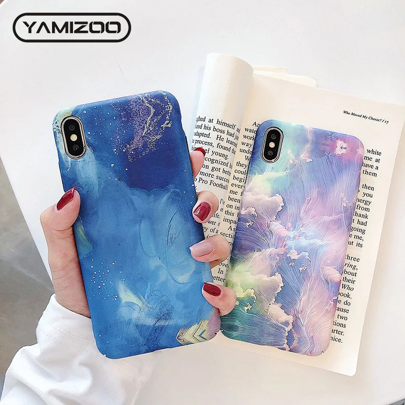YAMIZOO 3D рельефный светящийся/цветочный/роскошный/Жесткий Чехол для iPhone 7 чехол