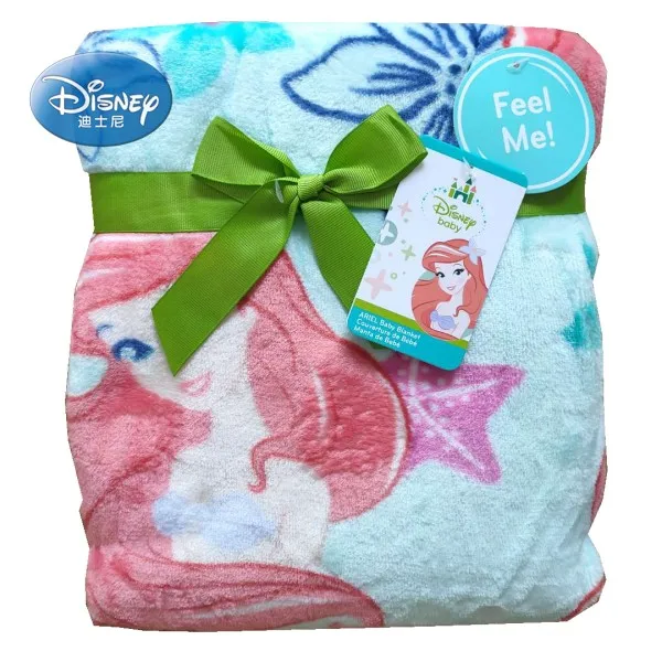 mermaid ariel Очень мягкое теплое плюшевое одеяло из кораллового флиса для маленьких мальчиков и девочек с изображением Винни, Минни Маус, русалки Ариэль, 76x100 см - Цвет: mermaid ariel