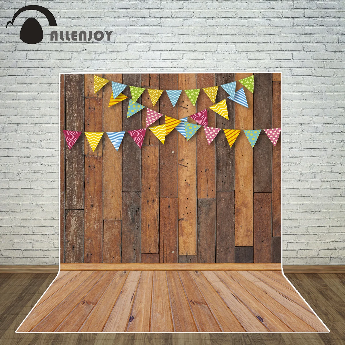 Allenjoy 3x5ft фон для фотостудии цветные флаги Новорожденный ребенок винтажный