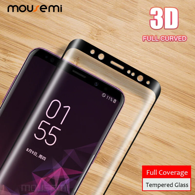 MOUSEMI закаленное стекло для Samsung Galaxy S8 Plus S6 S7 Edge 3D полное изогнутое Защитное Note 8 9 Glass