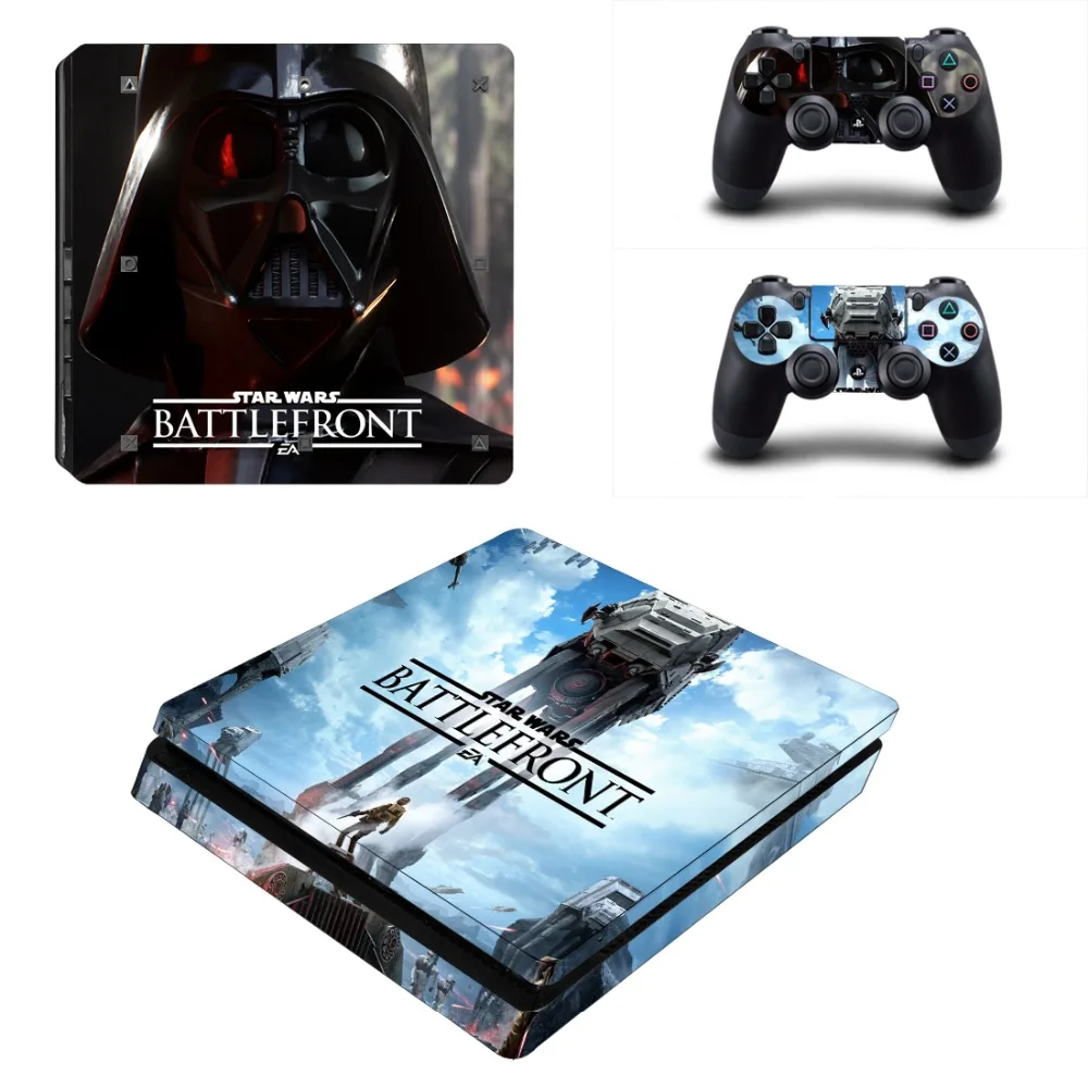 Пленка Звездные войны PS4 тонкая кожа Наклейка виниловая для консоли Playstation 4 и 2 контроллеров PS4 тонкая кожа Наклейка