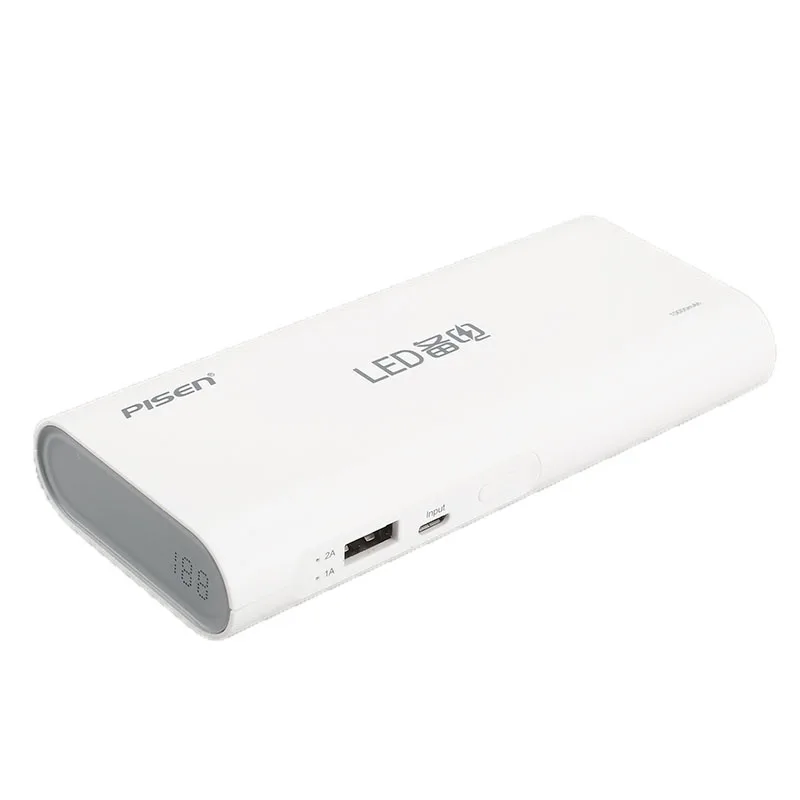 Pisen Power Bank 10000 мАч Со СВЕТОДИОДНЫМ Дисплеем Портативное Зарядное Устройство