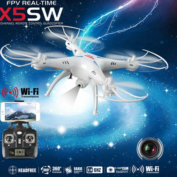 Syma X5SW Dorne с 0.3MP Камера HD WI FI FPV 2 4 ГГц 4CH 6 оси видео в режиме реального времени RC Quadcopter