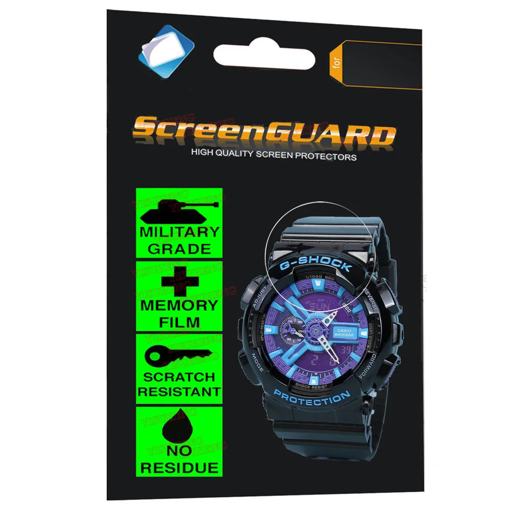 Военный класс анти-шок пленка для CASIO часы G-SHOCK аналоговый цифровой кварцевый