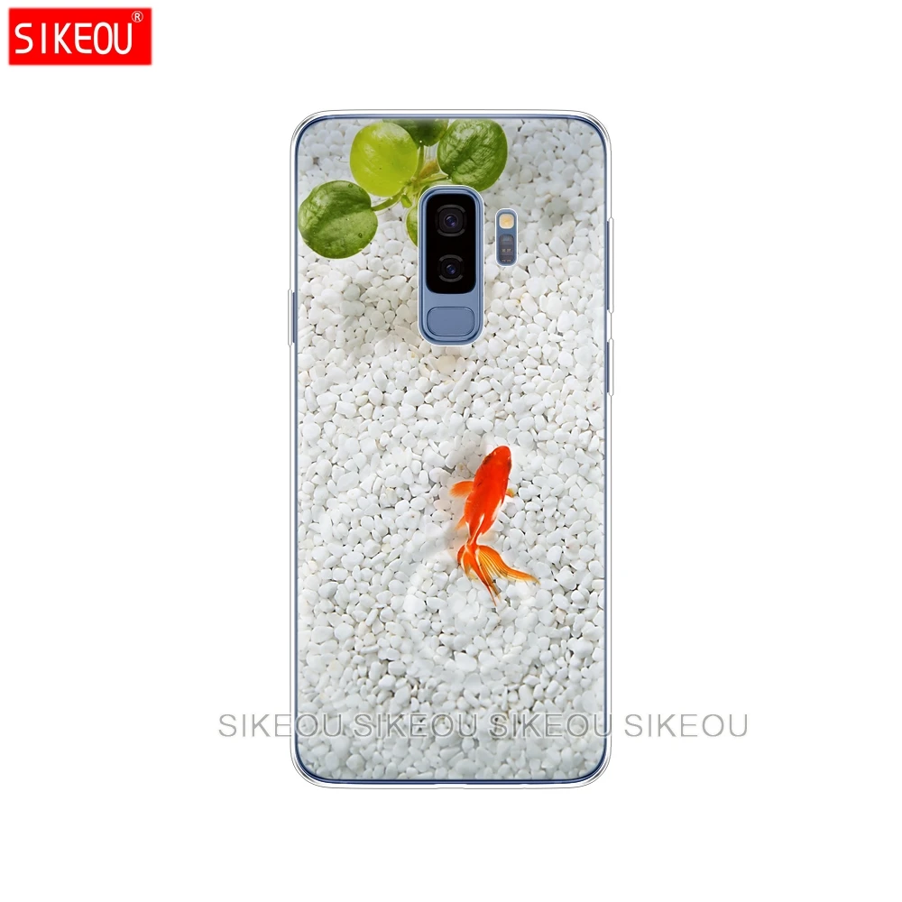 silicone case for Samsung Galaxy S9 S8 S7 S6 edge S5 S4 S3 PLUS phone cover cute gold fish fishman | Мобильные телефоны и