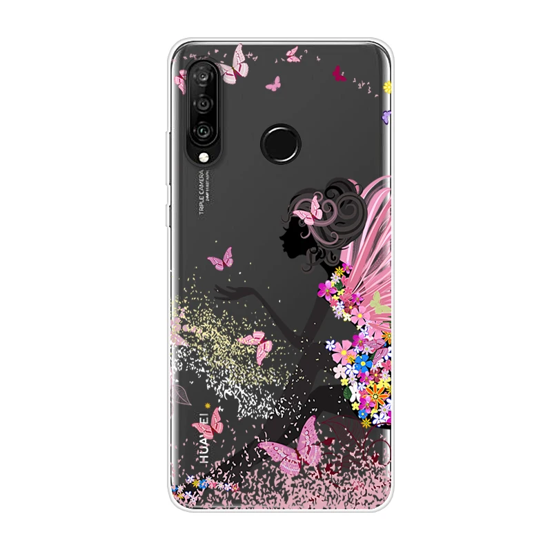 Мультяшный чехол для Huawei nova 4e мягкий силиконовый чехол-накладка телефона nova4e |
