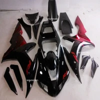 hot motorcycle fairing kit for yamaha yzfr1 02 03 yzf r1 2002 2003 yzf1000 yzfr1 02 03 abs black red fairings set