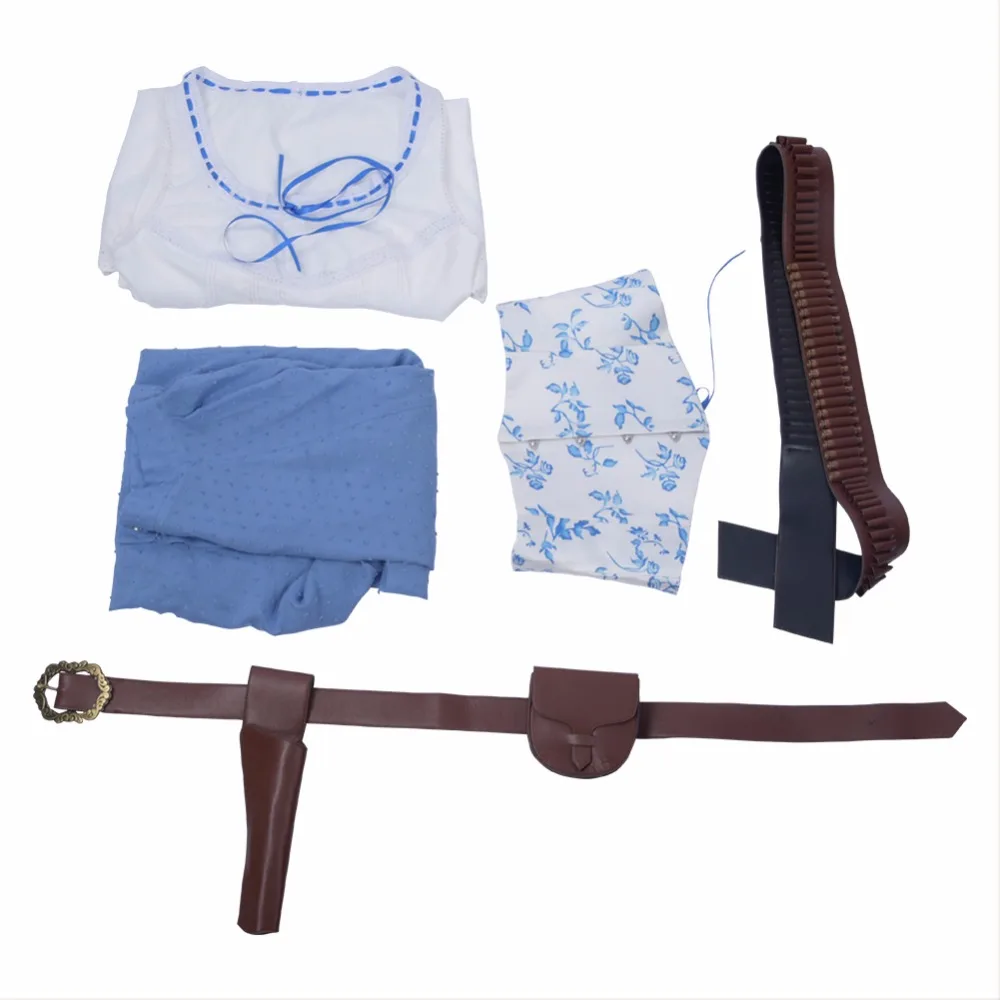 

Westworld 2 Cosplay Dolores Abernathy Cosplay Costume Dress Belt Full Set Girls Women Halloween Party Costume
