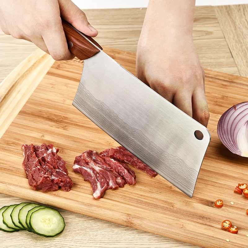 Профессиональный кухонный нож шеф повара резак для мяса овощей нержавеющая
