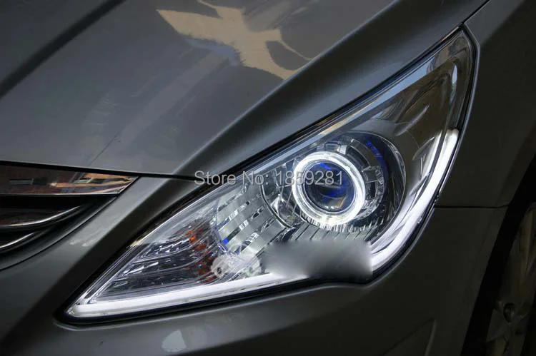 Фара Hyunda verna, 2011~(подходит для LHD, RHD),! Дневной светильник verna, 2 ps/se+ 2 шт балласт aozoom, задний светильник verna