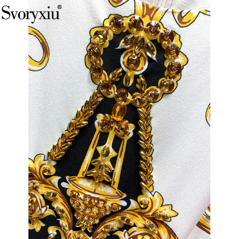 Женское винтажное короткое платье Svoryxiu белое плиссированное вечернее