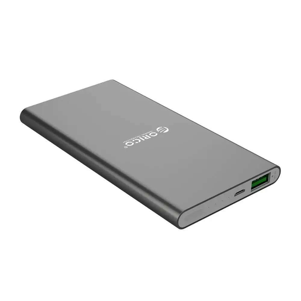 ORICO Quick Charge power Bank 5000 мАч USB светодиодный внешний аккумулятор, Внешнее зарядное устройство для мобильных телефонов, планшетов, повербанк для Xiaomi - Цвет: 5000mAh