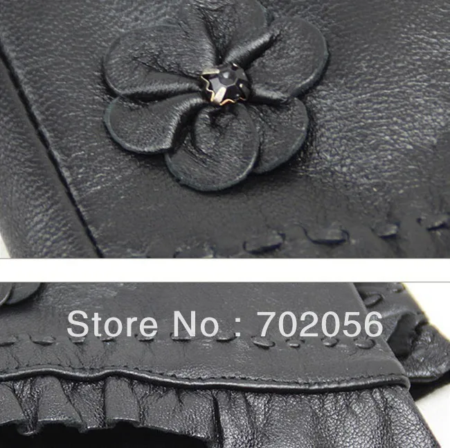 Женские перчатки из натуральной кожи florwer кожаные 12 пар/лот #3133