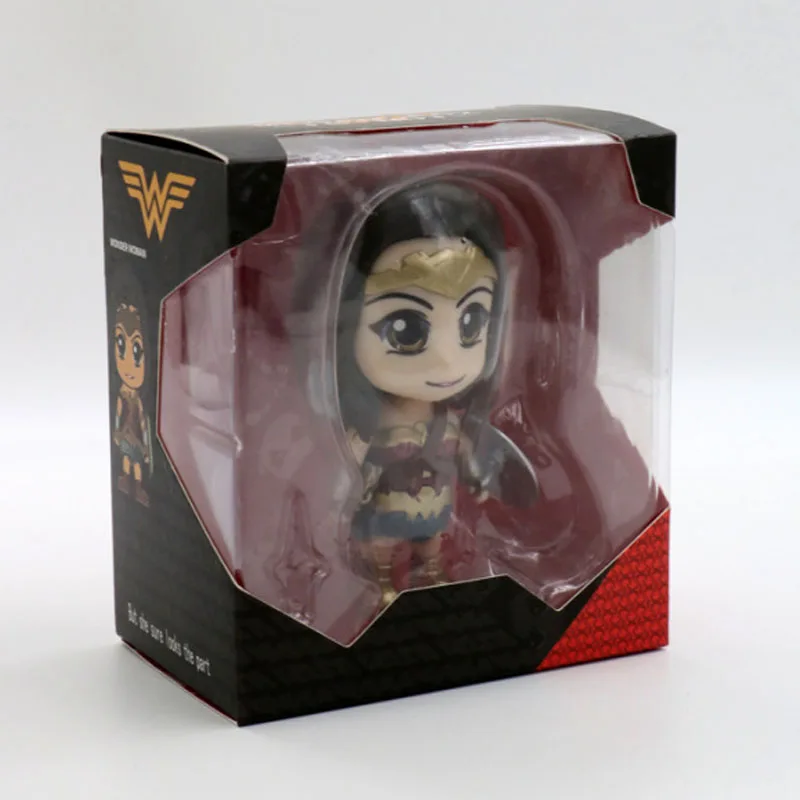 Бесплатная доставка милые 4 &quotDC Hero Wonder Woman Bobble голова качающаяся игрушка модель