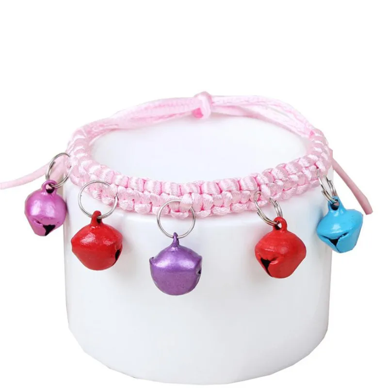 Модный Нейлоновый Регулируемый Ошейник Jingle Bell для собак кошек котят X1025|bell for