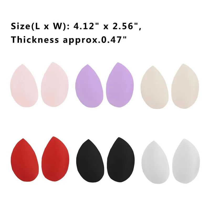 6 пар Женские подкладка под бюстгальтер вкладыши приподнимающие грудь