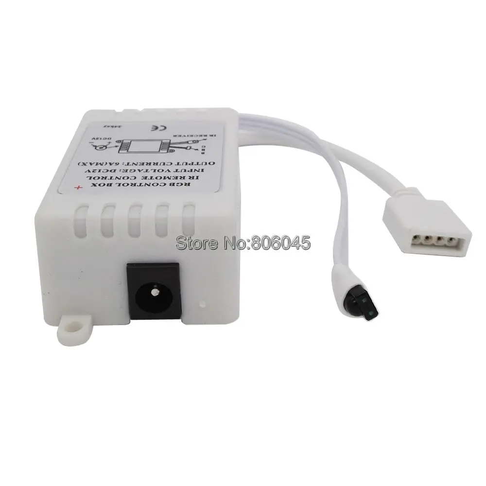 DC12V 6A 2x3A Общий Анод RGB светодиодный контроллер с 24Key ИК Беспроводной пульт