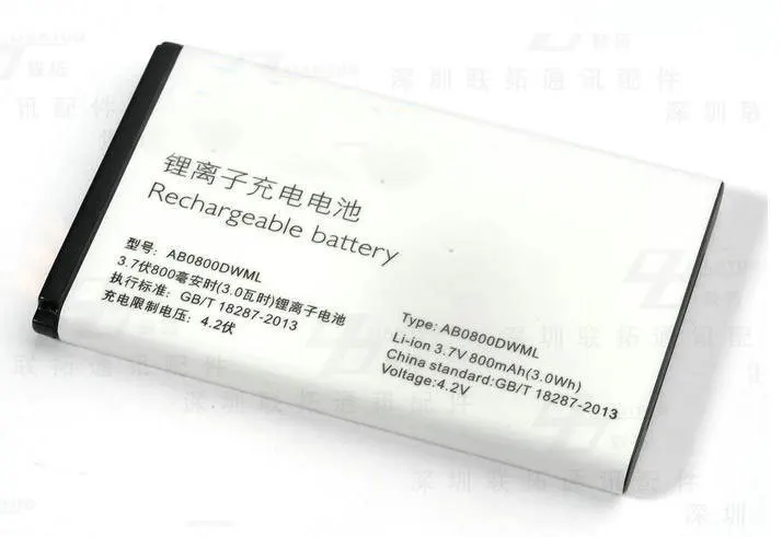 ALLCCX Высококачественная батарея для мобильного телефона AB0800DWML Philips E130 E1500 с