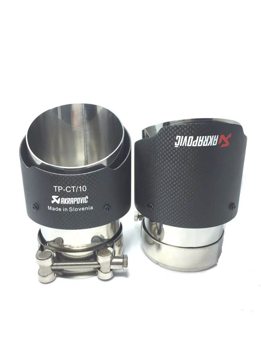 Углеродное волокно на заказ Akrapovic автомобильный выхлоп вход сопло 80 5 мм выход 101