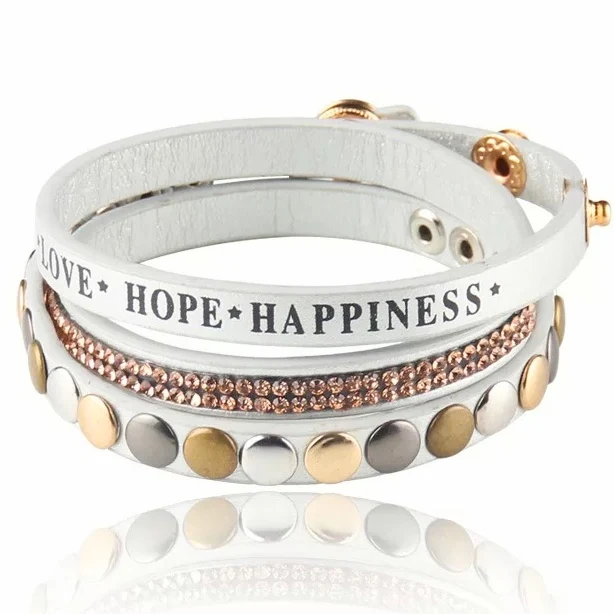 Стразы надежная любовь счастье черная многослойная Повседневная обертка