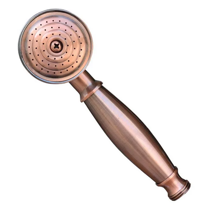 

Antique Red Copper Brass Dual Ceramic Handles Bathroom 8" Round Rain Shower Head Faucet Set Bath Mixer Tap Wall Mounted mrg583