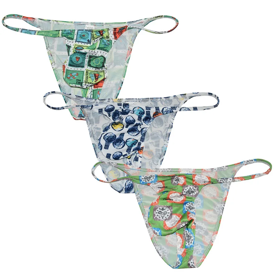 Мужские трусы с принтом мужские бикини мешочком|pouch briefs|mini briefsbriefs men |