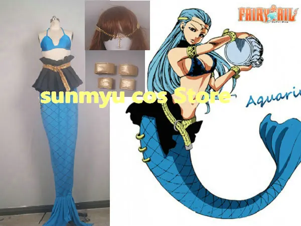 Костюм для косплея FAIRYTAIL из Водолея размер на заказ Хэллоуин оптовая