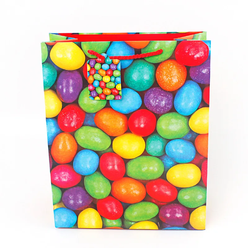 Ferimo 15pcs Color handbag print packaging paper bag custom-made environmentally friendly clothing advertising shopping | Дом и сад