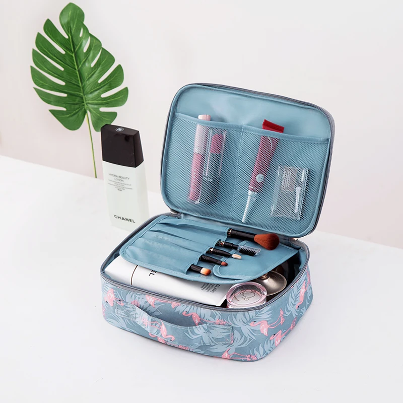 

Flamingos Travel Makeup Organizers Women's Toiletry Wash Pouch Cosmetic Bag Luggage Bathroom Case Wholesale Accessories Supplies