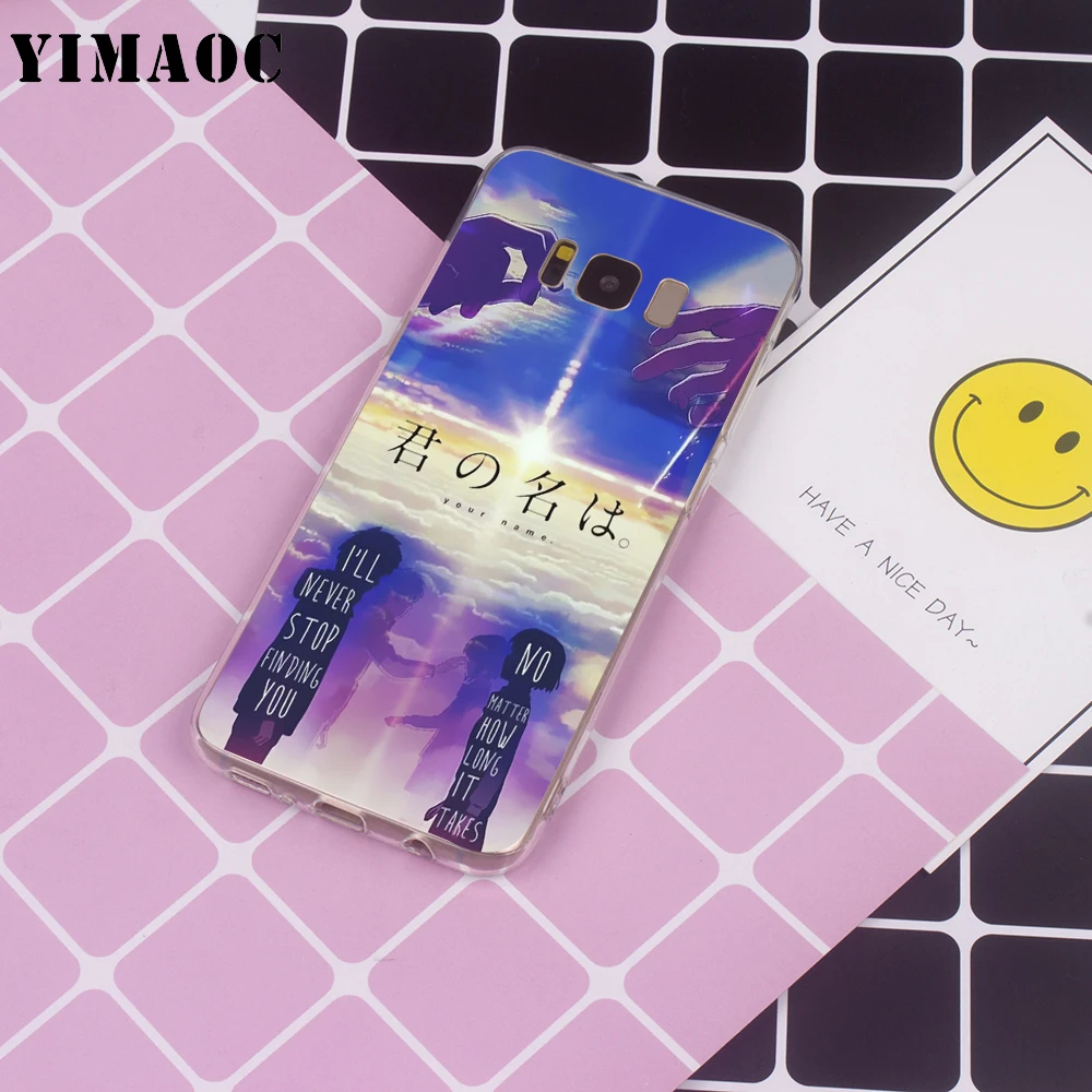 Imaoc kimi no nawa Анимация Аниме для samsung Galaxy A10 A20 A30 A40 A50 A70 A2 J4 J6 J7 J8 Core Duo Note 10 Plus Мягкий