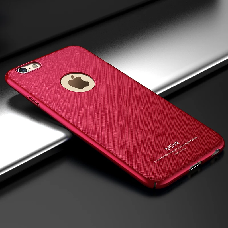 Модный нескользящий жесткий пластиковый чехол с крестиком для iPhone 6 6s Plus матовый