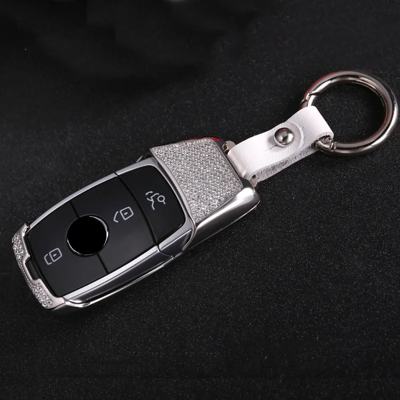 Роскошный алмаз ключеник автомобилей основа брелок для Mercedes Benz E класса W213 брелок кольцо крышки аксессуары