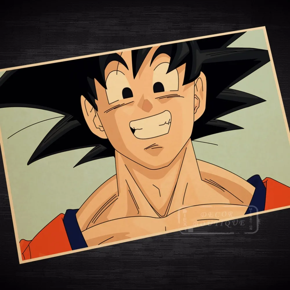 Смайл смейк Joy Dragon Ball японское аниме Манга Акира Торияма Ретро ВИНТАЖНЫЙ ПЛАКАТ