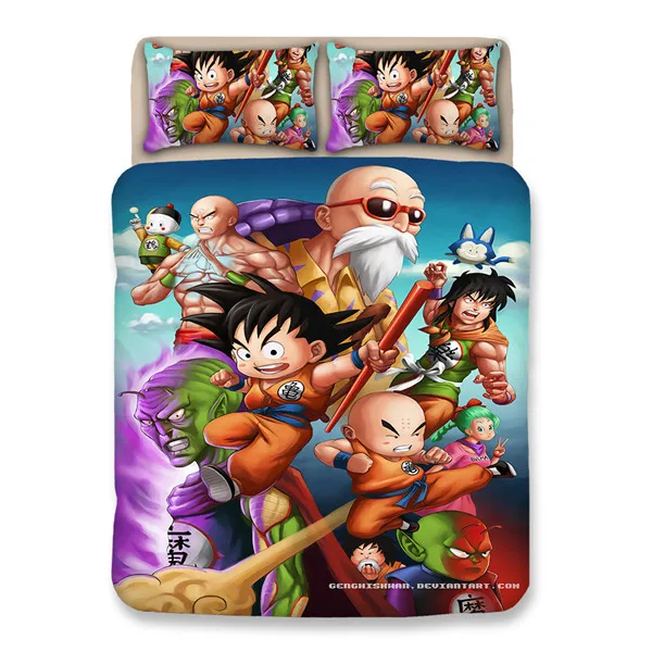 Японское аниме Dragon Ball Z Супер Saiyan Сон Гоку простыня пледы одеяло постельное белье подарки плоский лист пододеяльник наборы - Цвет: style16