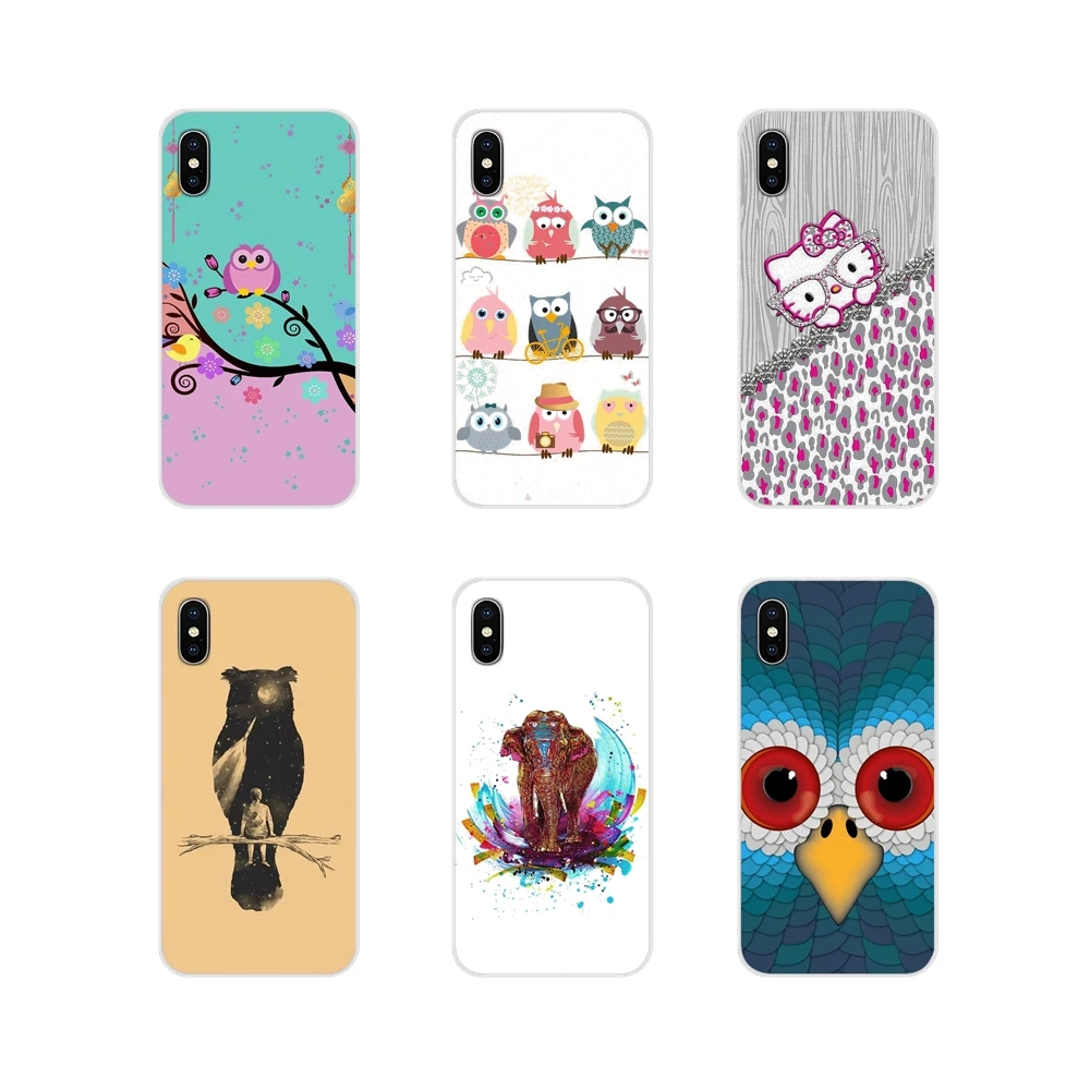 Чехлы на заказ для LG G3 G4 Mini G5 G6 G7 Q6 Q7 Q8 Q9 V10 V20 V30 X Power 2 3 K10 K4 K8 2017 Мультяшные Совы слон