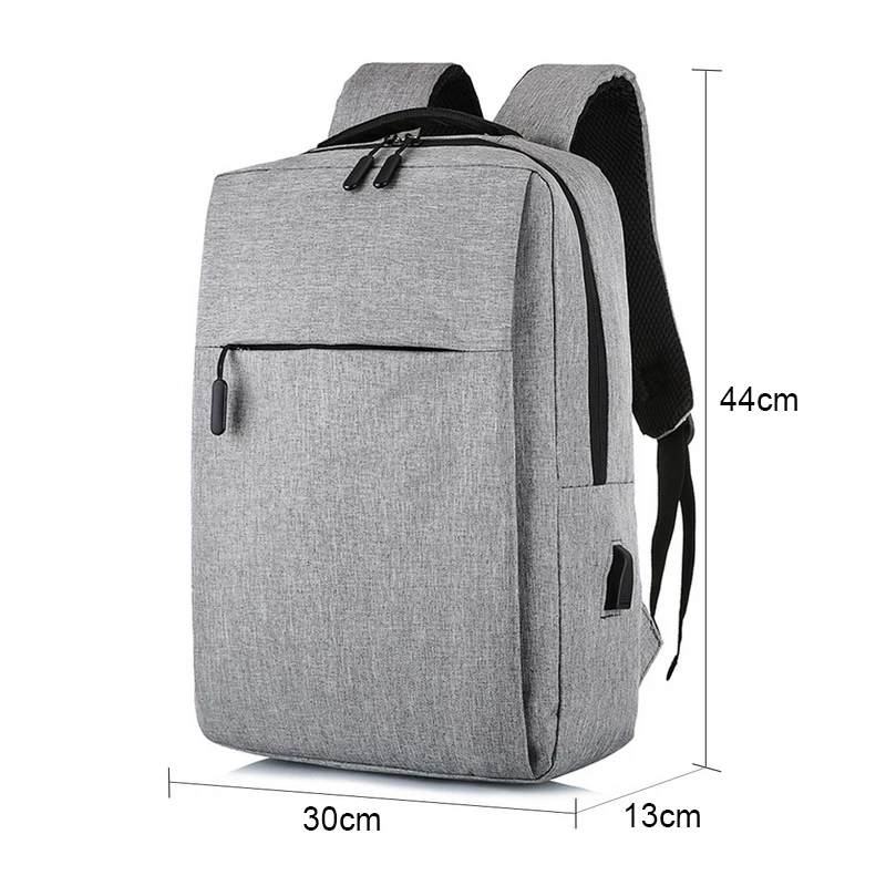 Anti-Theft Waterproof Laptop Backpack Personality Solid Color Usb Charging Bag | Компьютеры и офис