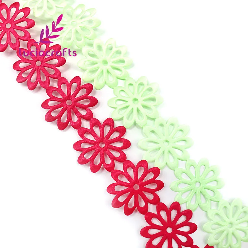 Lucia crafts 2y/лот 40mm многослойный Цвет выдалбливают ленты с цветами Швейные изделия ручной работы отделка кружевом Украшение Аксессуары P0702