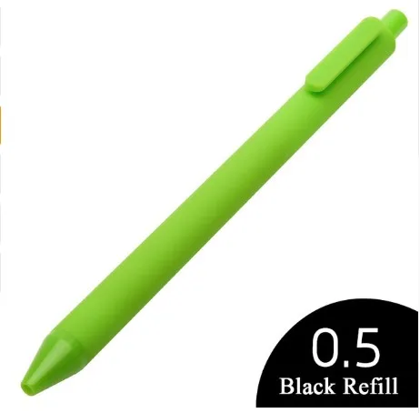 GREEN Xiaomi KACO чистая унисекс красочная перьевая гелевая ручка 0,5 мм заправка ручка для подписи mi школьные и офисные принадлежности прочный - Цвет: GREEN