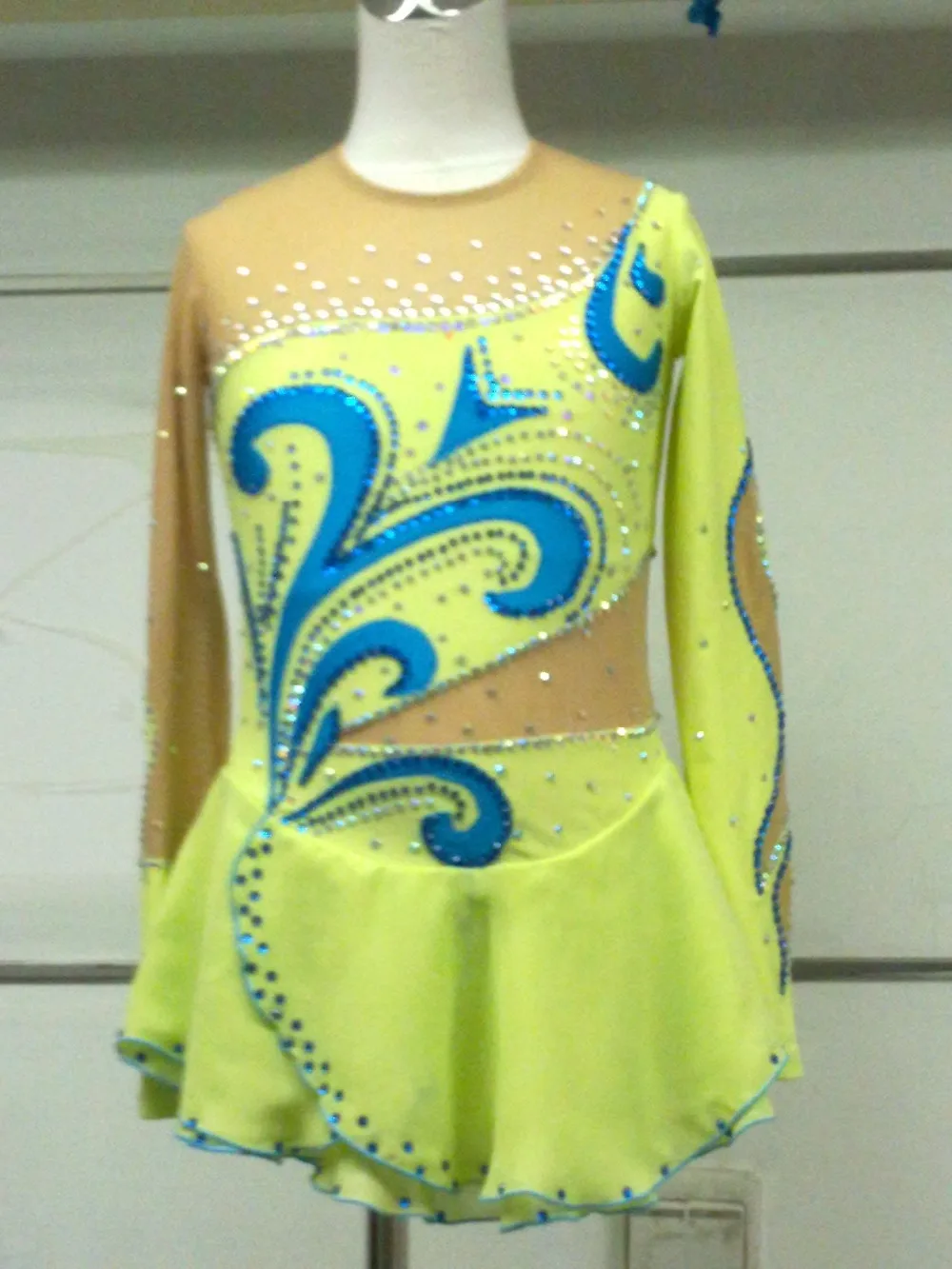 Бесплатная доставка платье для фигурного катания RG трико художественной