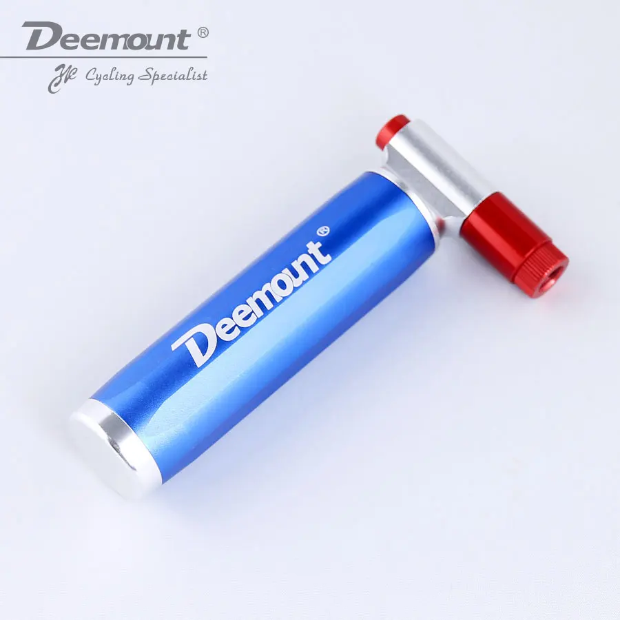 Deemount Велосипедный Спорт co2 насос для 16 г без резьбовых картридж велосипед шины мяч Портативный Надувное Dual Head Presta Шрейдер Клапан