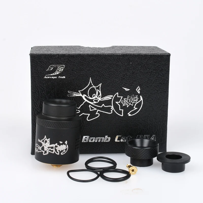 Оригинальный Acevape Tech Bomb Cat mesh RDA емкость двойная катушка 24 мм с 16 боковыми