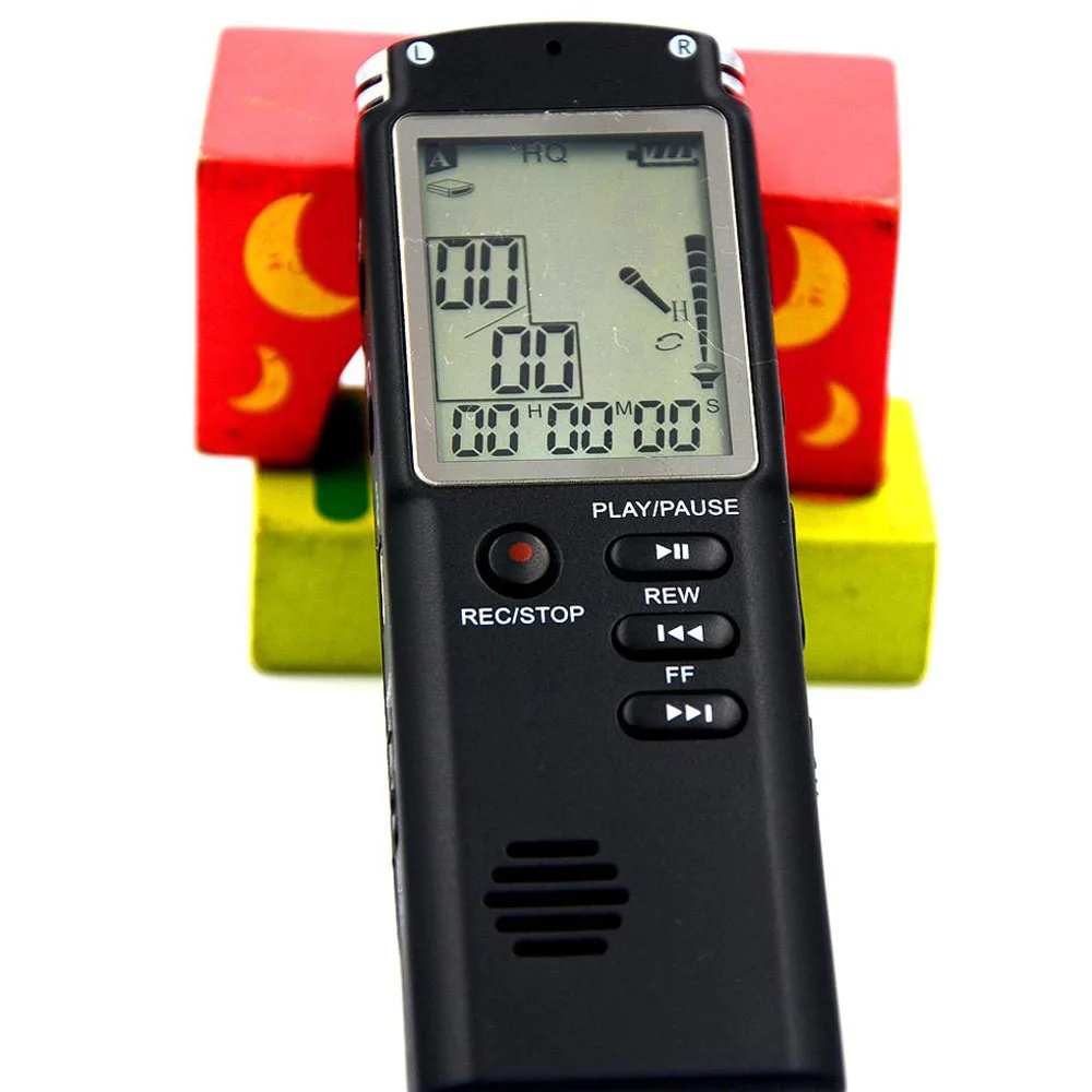 Dictaphone Mini Recorder USB Professional Large Screen Voice Recording Digital Clock WAV MP3 Player | Электроника