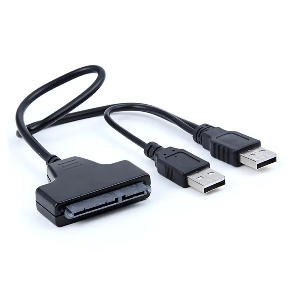 Лидер продаж легкий USB-кабель 2 0 для SATA 7 + 15 Pin 22 a 5 HDD жесткий диск с кабелем |