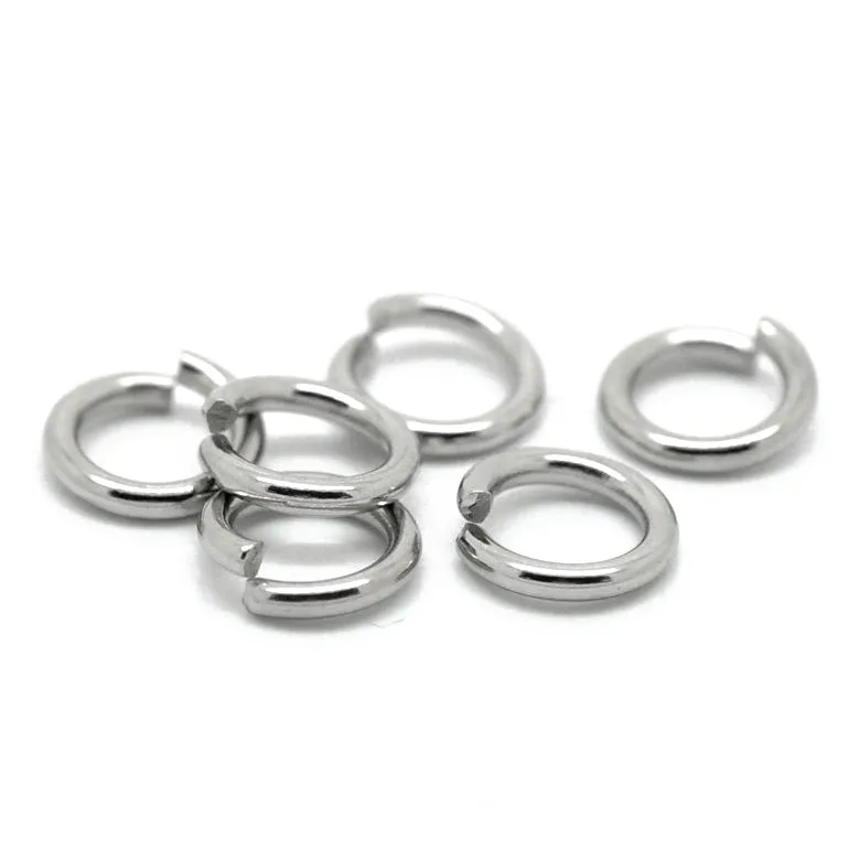 200 шт Серебряные Металлические Открытые Кольца 9*1 мм|jump rings|open jump ringssilver rings |