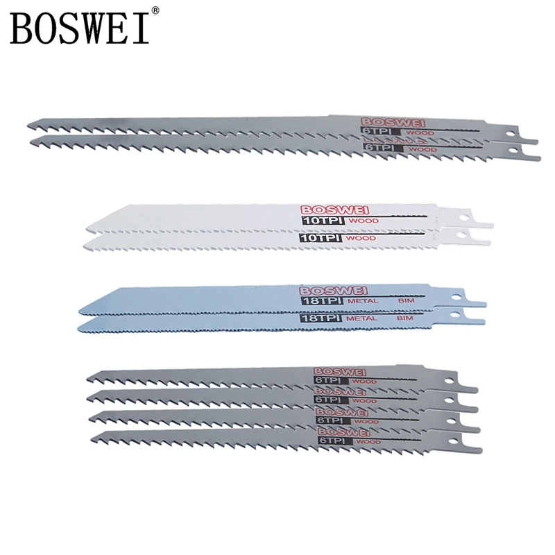 10 шт. лезвия для сабельной пилы по дереву и металлу| |