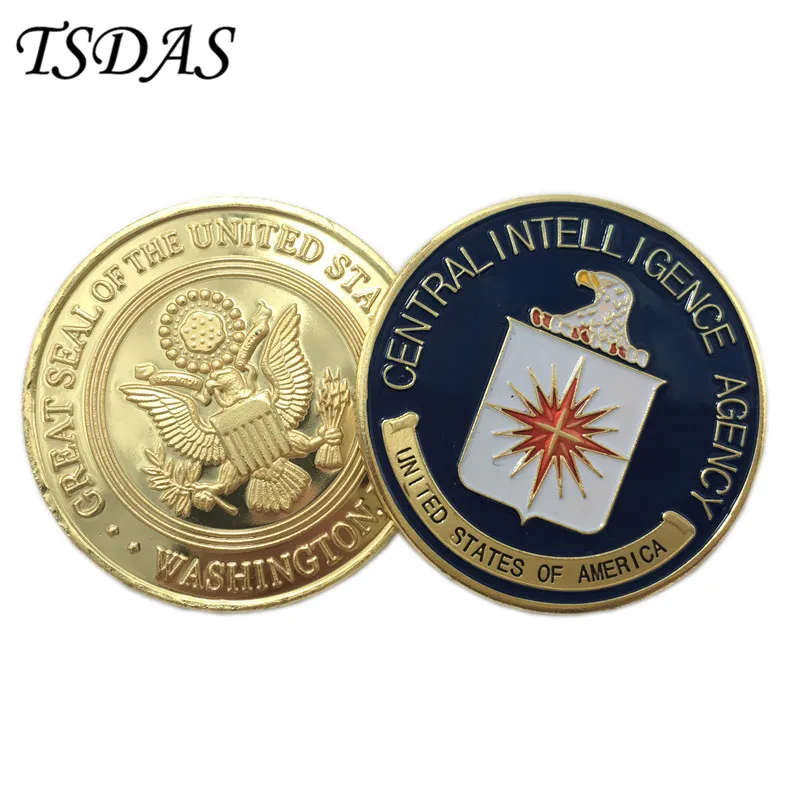 США (центральное интеллектуальное агентство) монета CIA 40 г/шт. красочная из