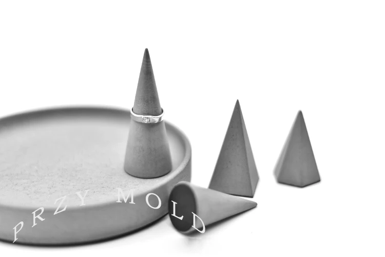 Силиконовые формы для бетонного цемента кольца браслет подставка ювелирных