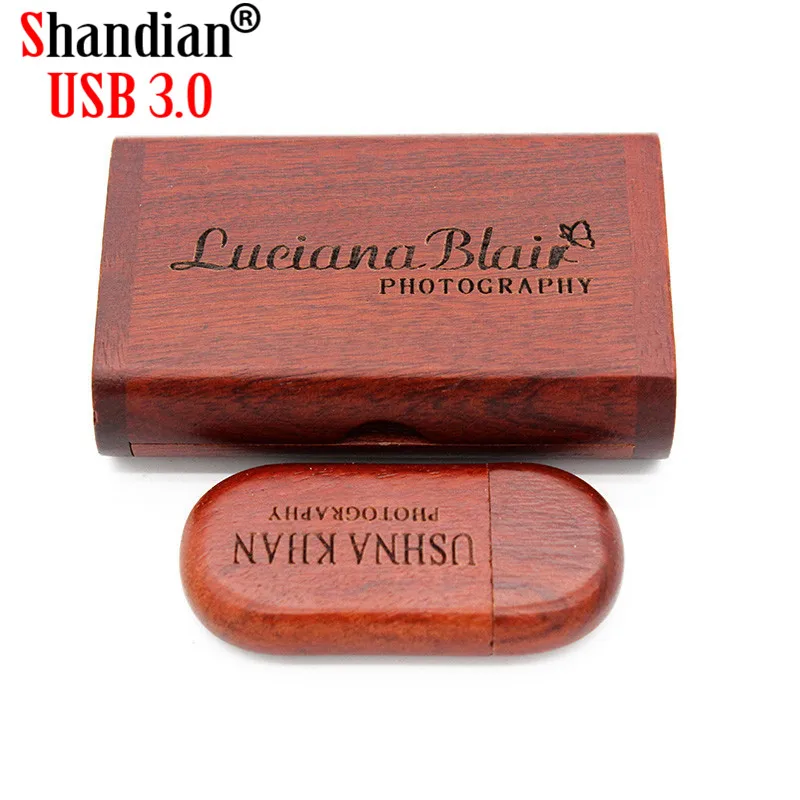 SHANDIAN USB 3,0 деревянная бамбуковая+ деревянная коробка USB флеш-накопитель 64 Гб Флешка 4 ГБ 16 ГБ 32 ГБ карта памяти USB ручка драйвер Пользовательский логотип
