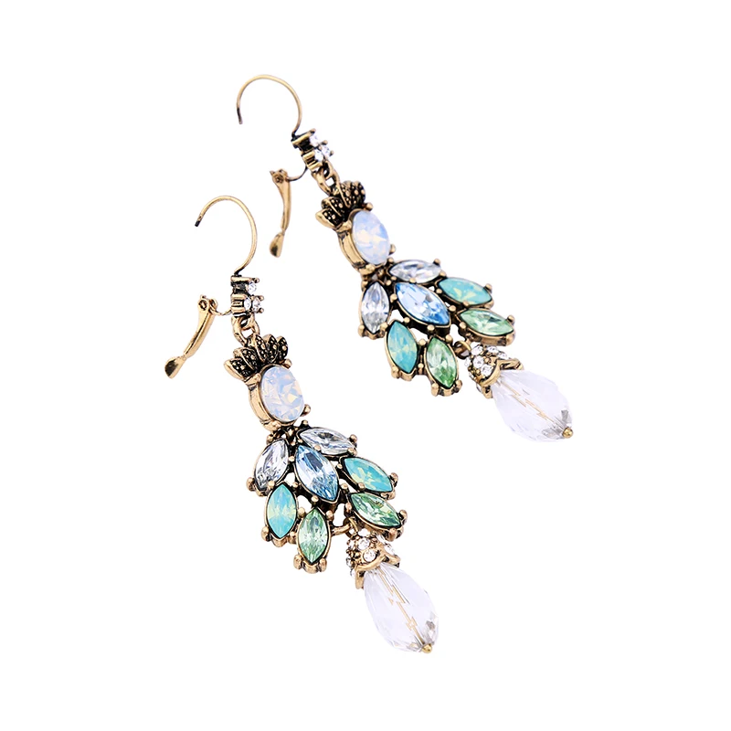 Элегантные Разноцветные кристаллы геометрические висячие серьги 2019 новые