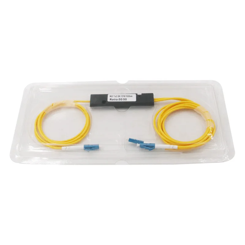 LC UPC MINI PLC 1X 2 одномодовых Сплиттер Волоконно оптический 1x2 pc plc сплиттер/1x2 сплиттер